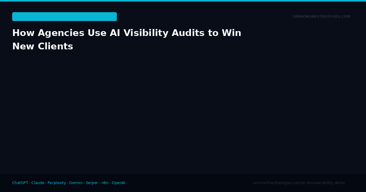 How Agencies Use AI Visibility Audits to Win New Clients