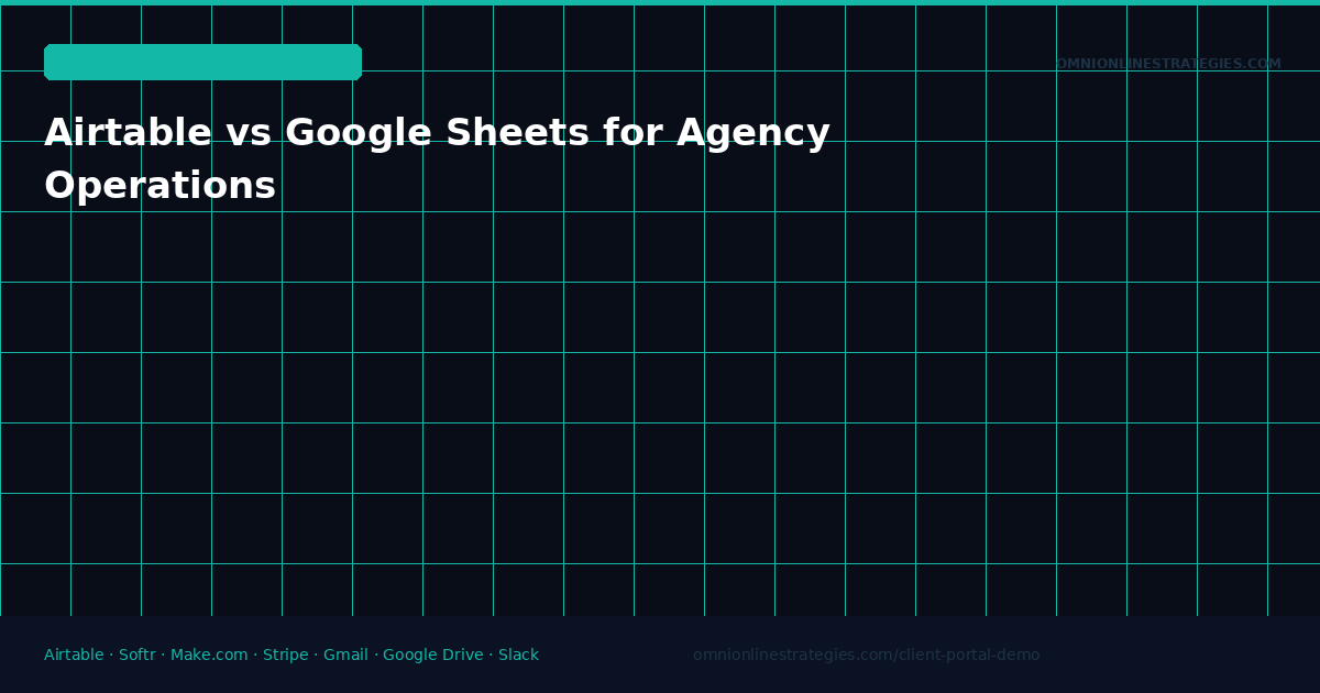 Airtable vs Google Sheets for Agency Operations — When to Upgrade