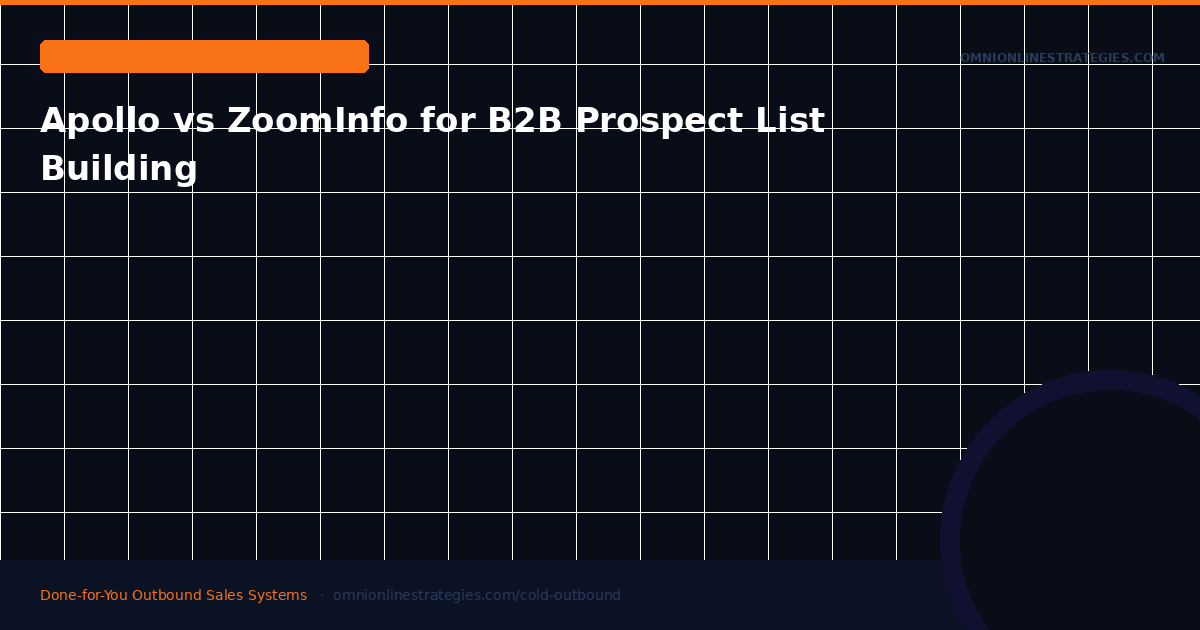 Apollo vs ZoomInfo for B2B Prospect List Building — Which Is Better