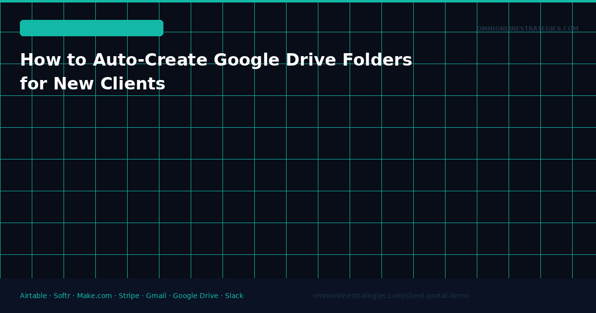 How to Auto-Create Google Drive Folders for New Clients Using Make.com
