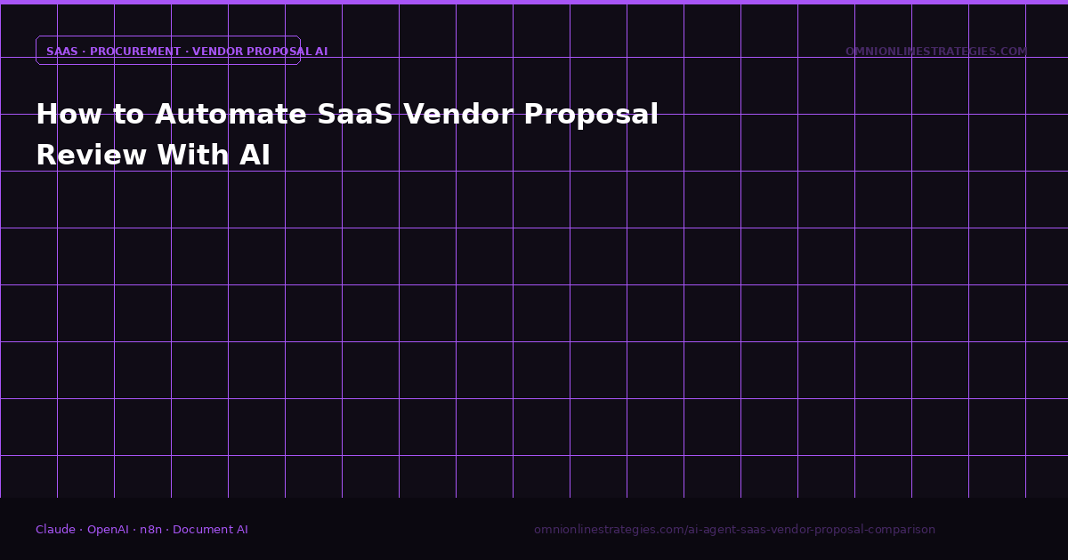 How to Automate SaaS Vendor Proposal Review With AI