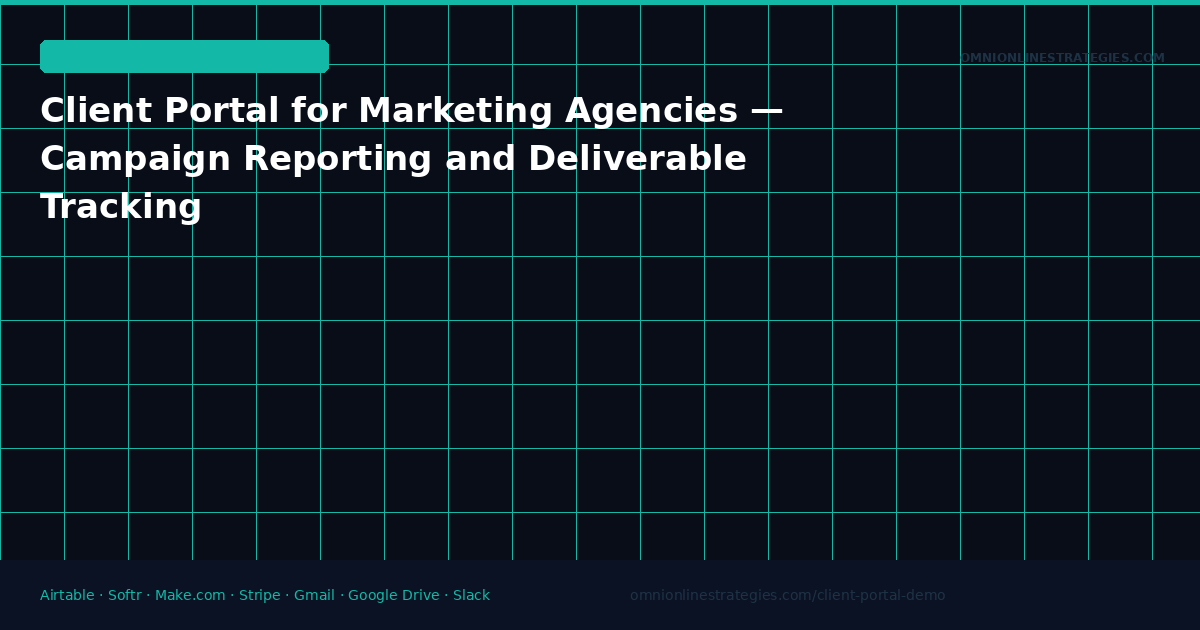 Client Portal for Marketing Agencies — Campaign Reporting and Deliverable Tracking
