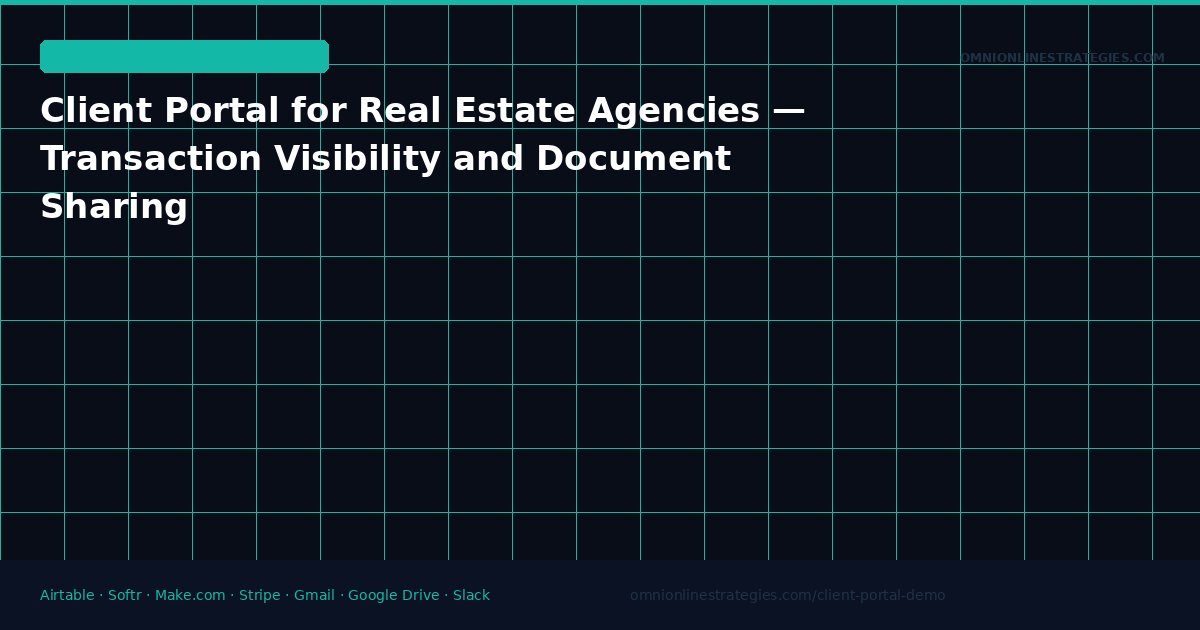 Client Portal for Real Estate Agencies — Transaction Visibility and Document Sharing