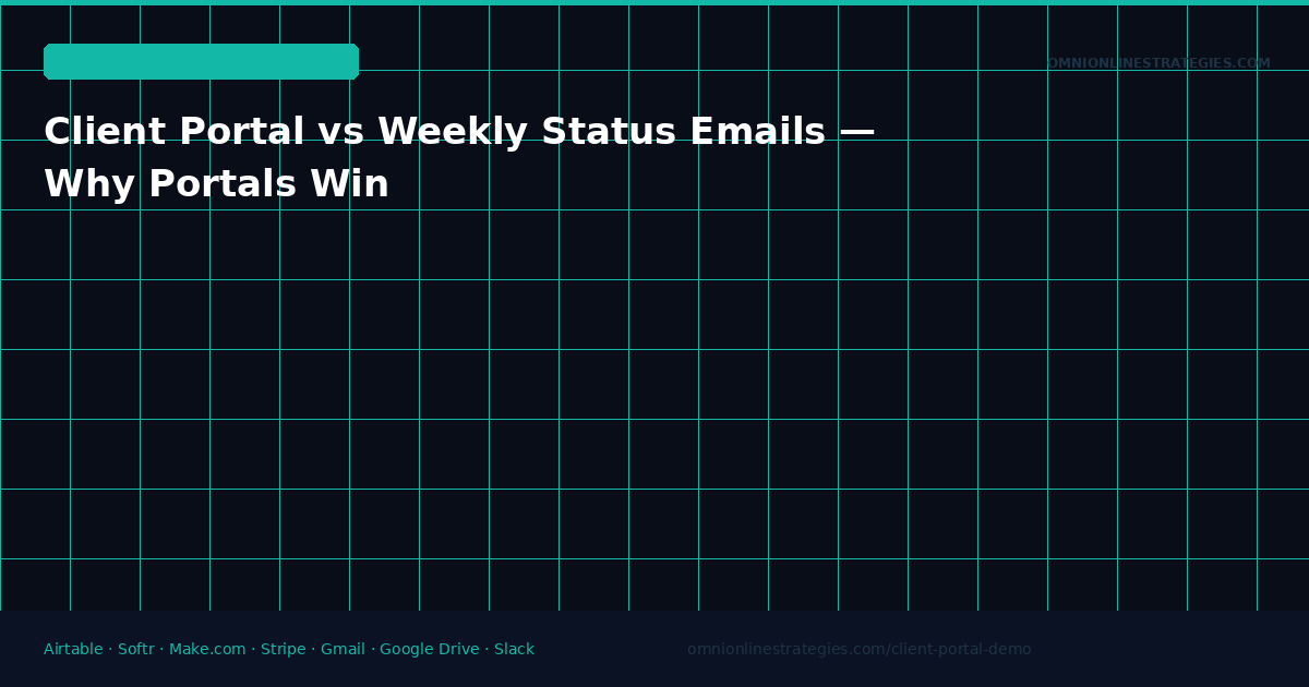 Client Portal vs Weekly Status Emails — Why Portals Win Every Time
