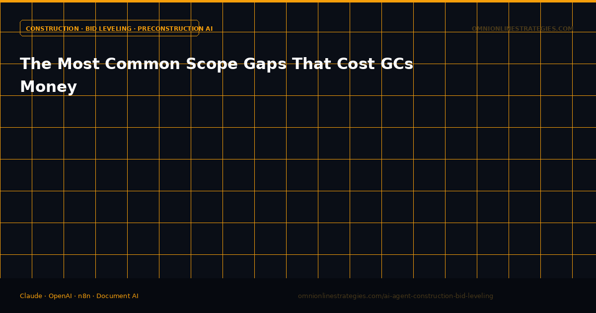 The Most Common Scope Gaps That Cost General Contractors Money