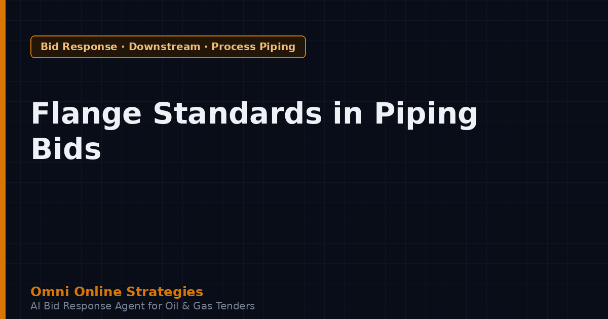 Hidden Flange and Connection Standards in Process Piping Tenders