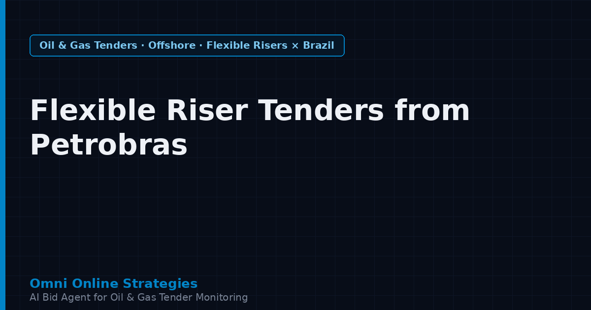 Flexible Pipe and Riser Tenders from Petrobras