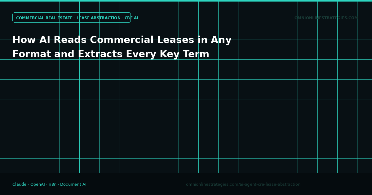 How AI Reads Commercial Leases in Any Format and Extracts Every Key Term