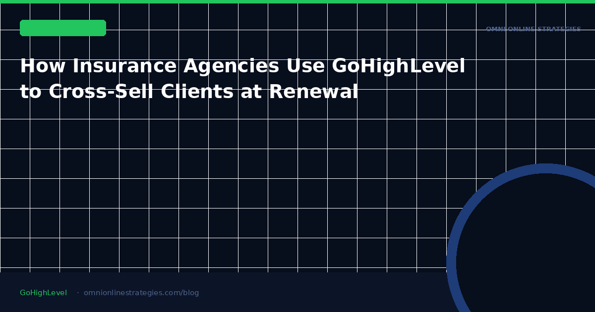 How Insurance Agencies Use GoHighLevel to Cross-Sell Existing Clients at Renewal