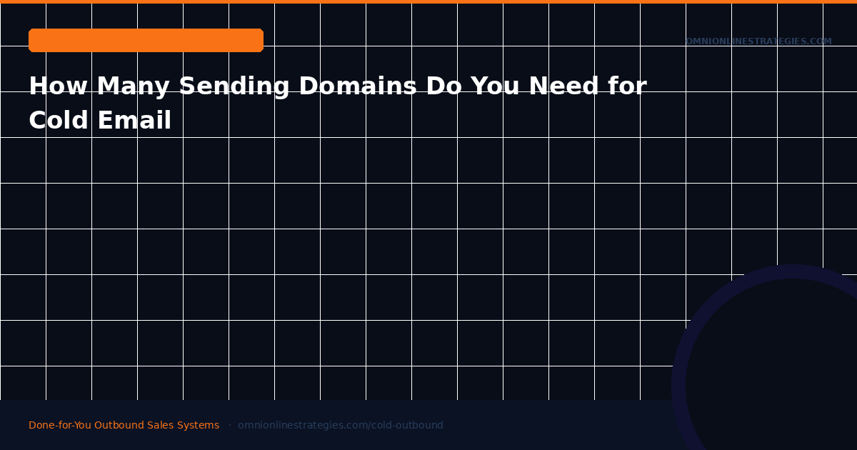 How Many Sending Domains Do You Need for a Cold Email Campaign
