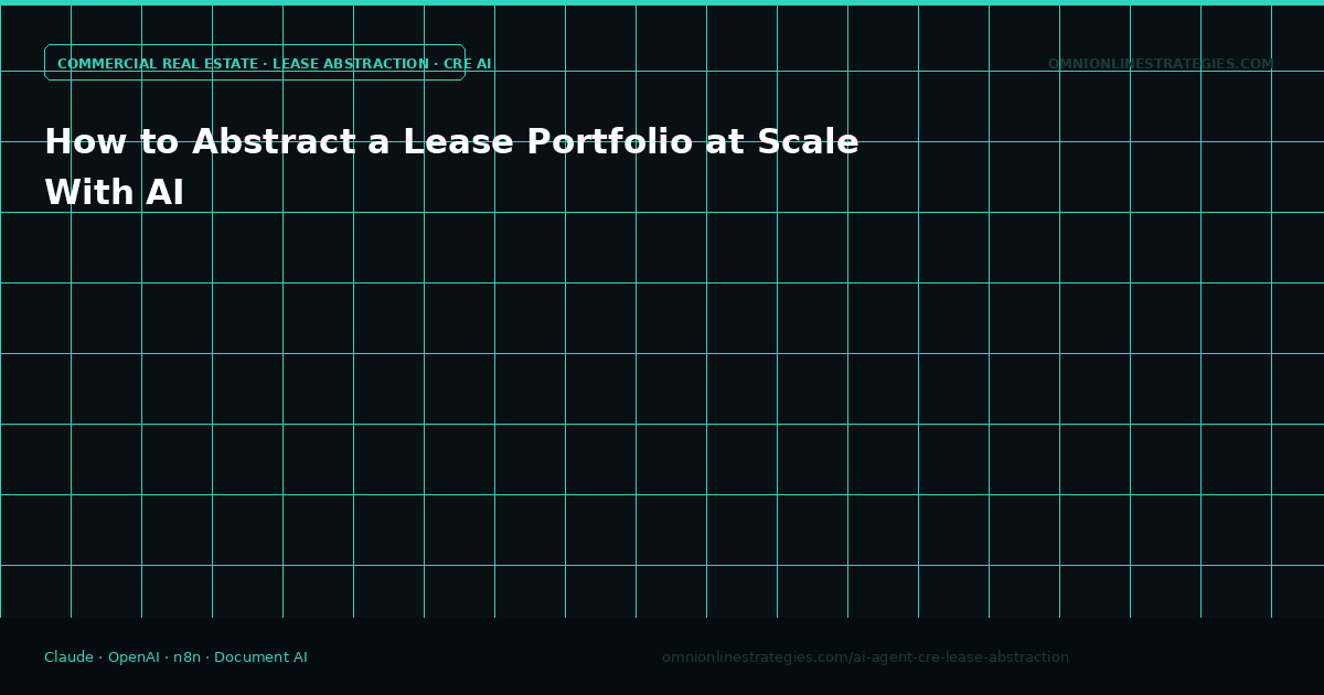 How to Abstract a Lease Portfolio at Scale With AI