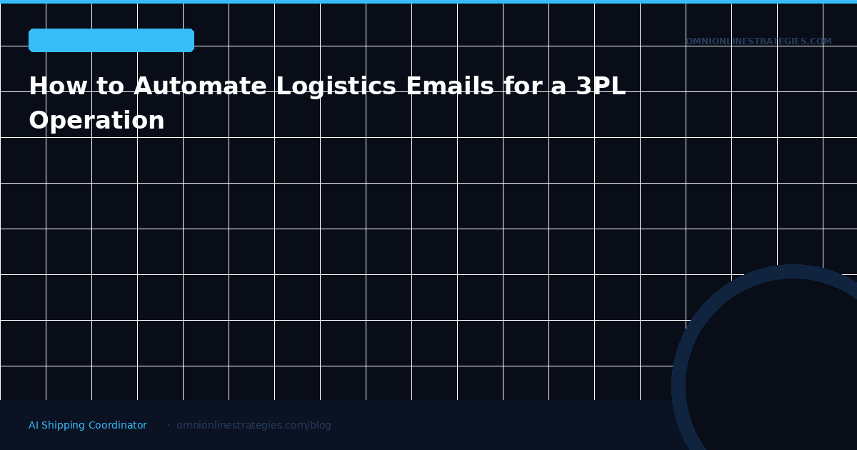How to Automate Logistics Emails for a 3PL Operation
