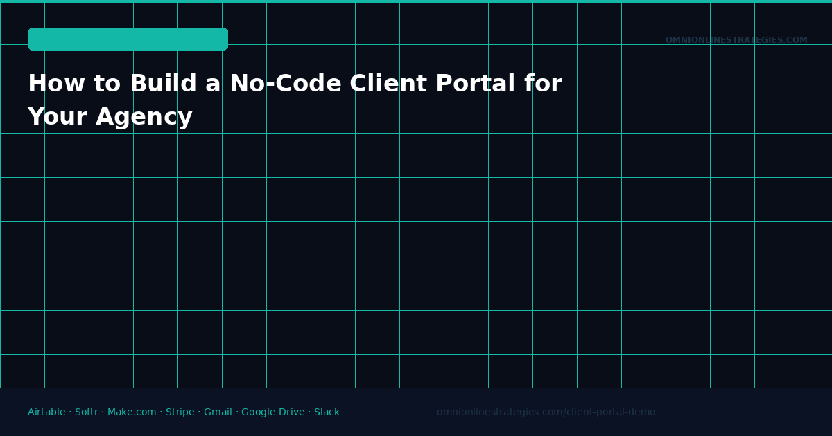 How to Build a No-Code Client Portal for Your Agency