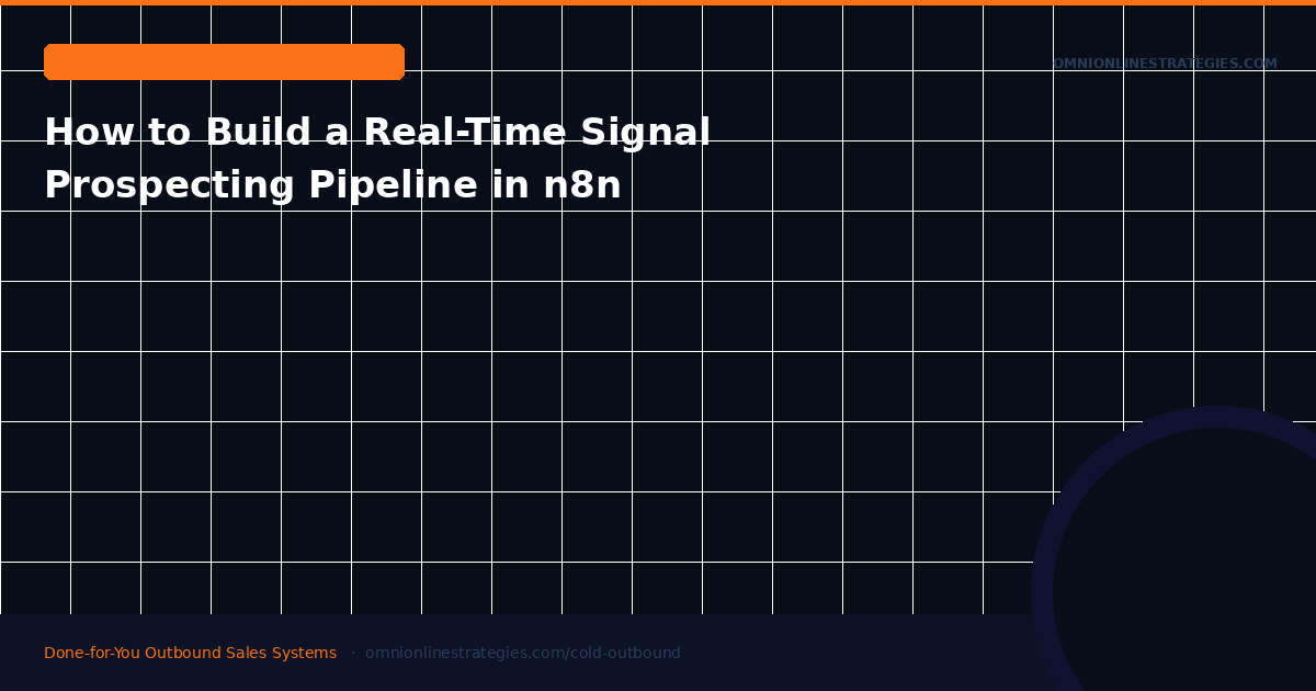 How to Build a Real-Time Event Signal Prospecting Pipeline in n8n