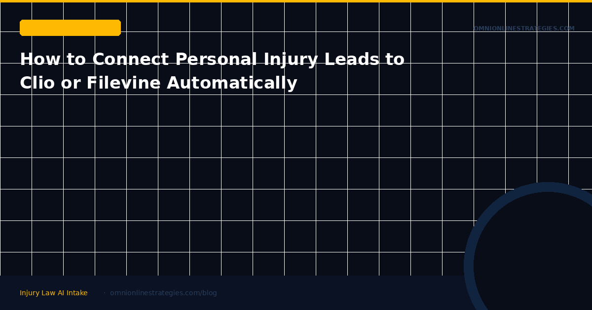 How to Connect Personal Injury Leads to Clio or Filevine Automatically
