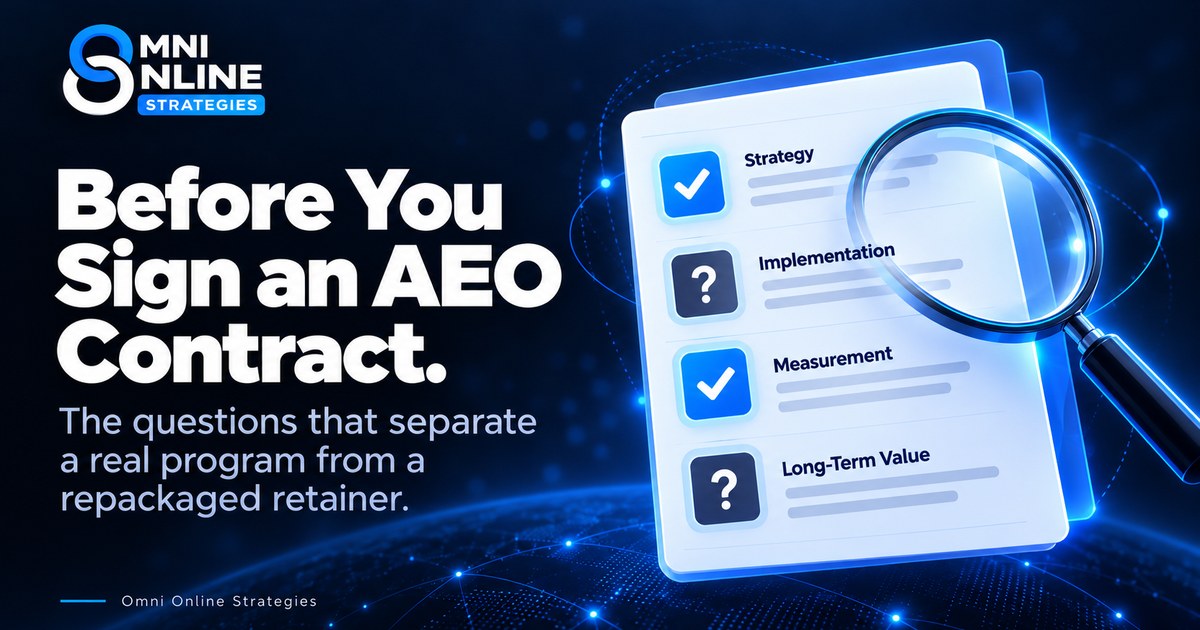 How to Evaluate an AEO Agency Before You Sign Anything