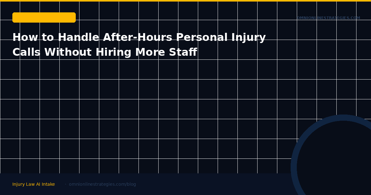 How to Handle After-Hours Personal Injury Calls Without Hiring More Staff