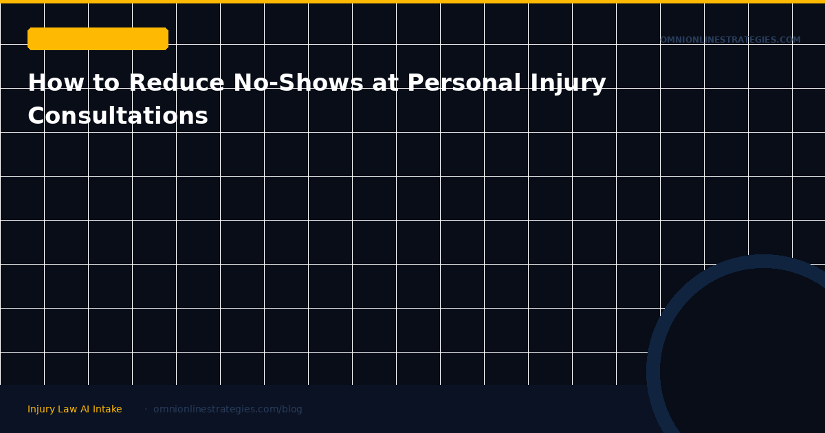How to Reduce No-Shows at Personal Injury Consultations