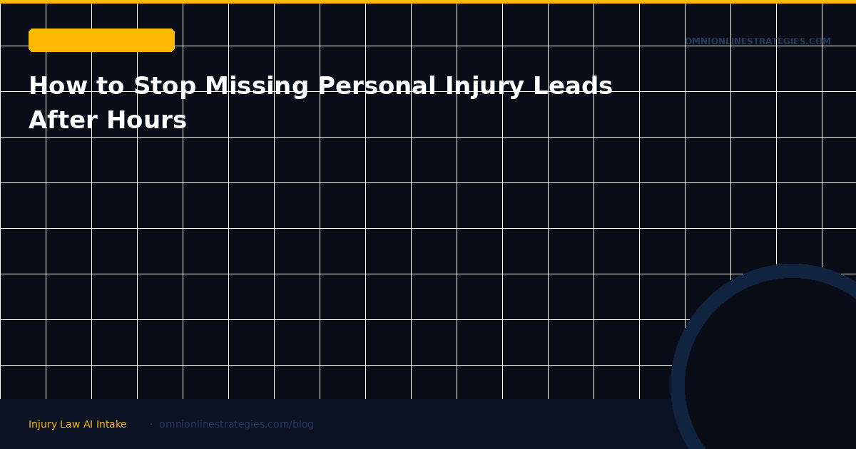 How to Stop Missing Personal Injury Leads After Hours