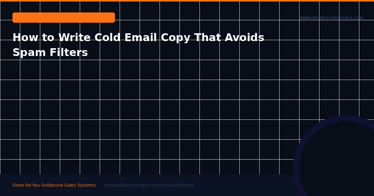 How to Write Cold Email Copy That Avoids Spam Filters in 2026