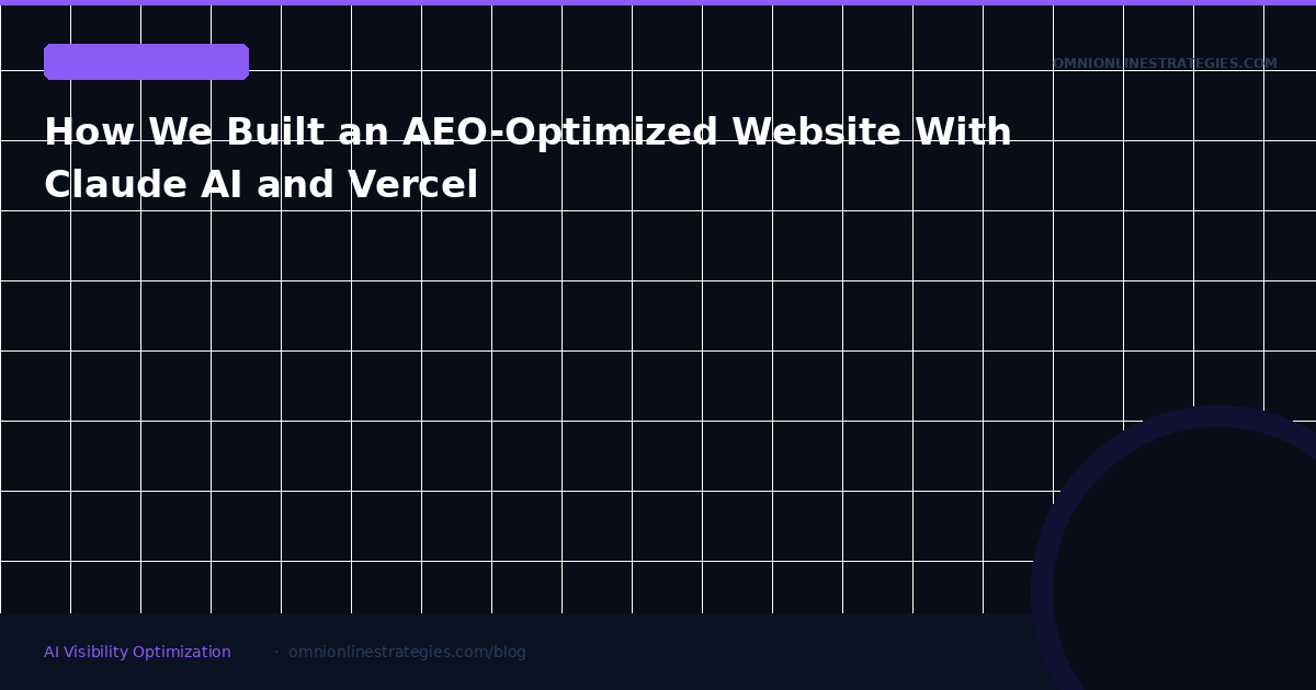 How We Built an AEO-Optimized Website With Claude AI and Vercel