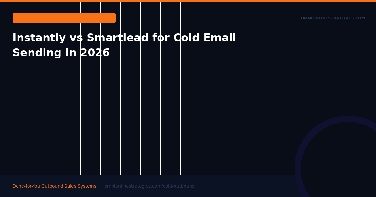 Instantly vs Smartlead for Cold Email Sending in 2026