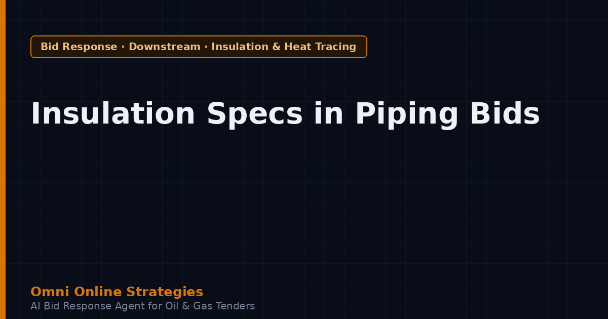 Hidden Insulation and Heat-Tracing Specs in Refinery Piping Tenders