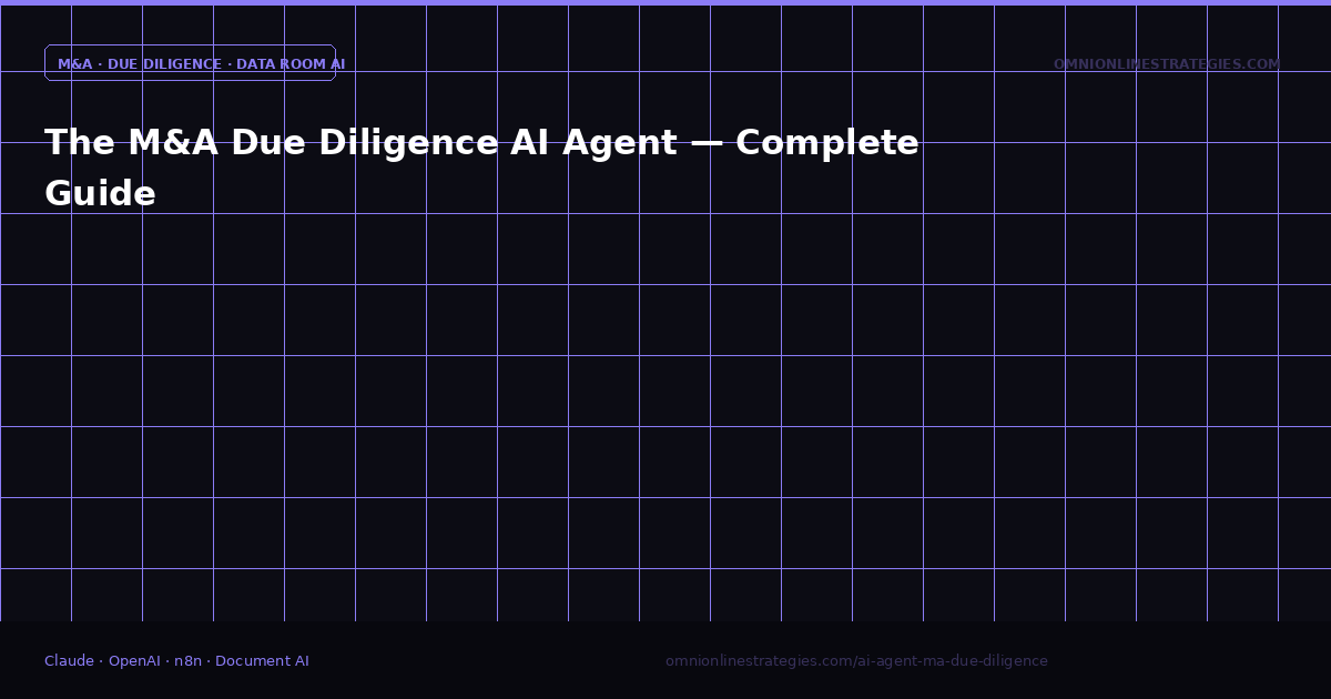 The M&A Due Diligence AI Agent — Complete Guide