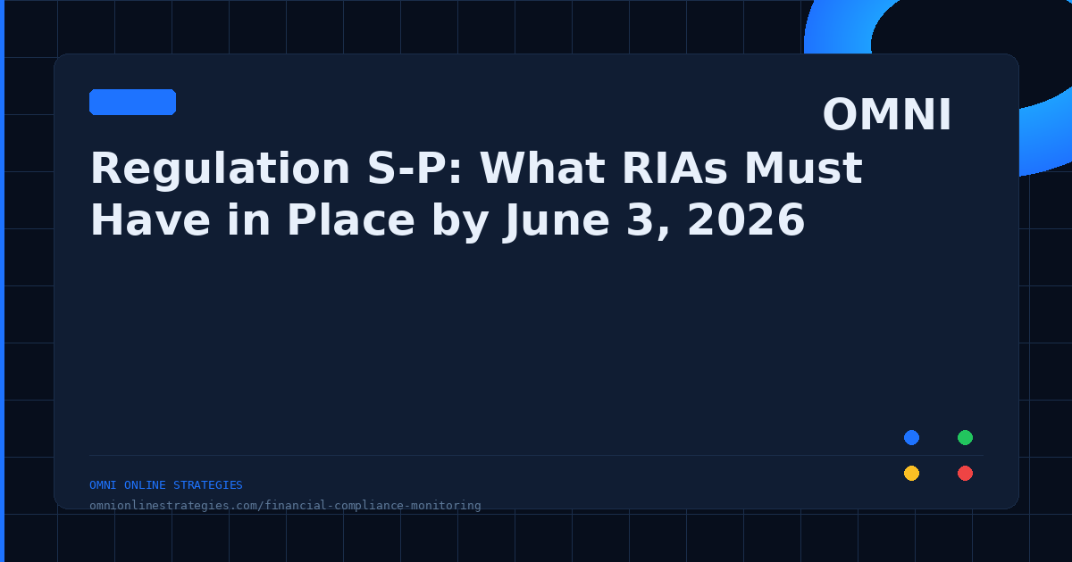 Regulation S-P: What RIAs Need to Do Before the Deadline