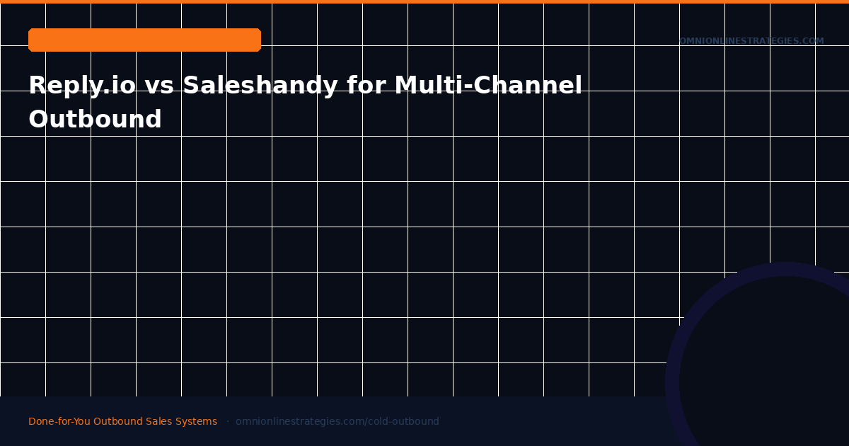 Reply.io vs Saleshandy for Multi-Channel Outbound — Full Comparison