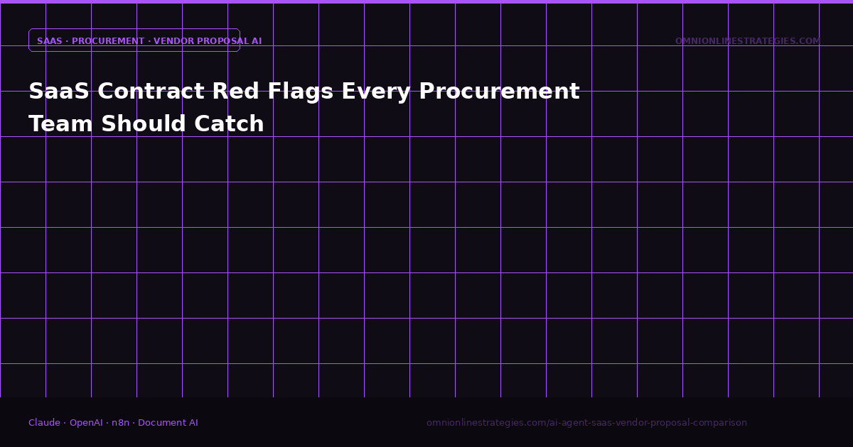 SaaS Contract Red Flags Every Procurement Team Should Catch