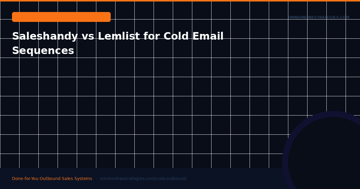 Saleshandy vs Lemlist for Cold Email Sequences — Which Should You Use