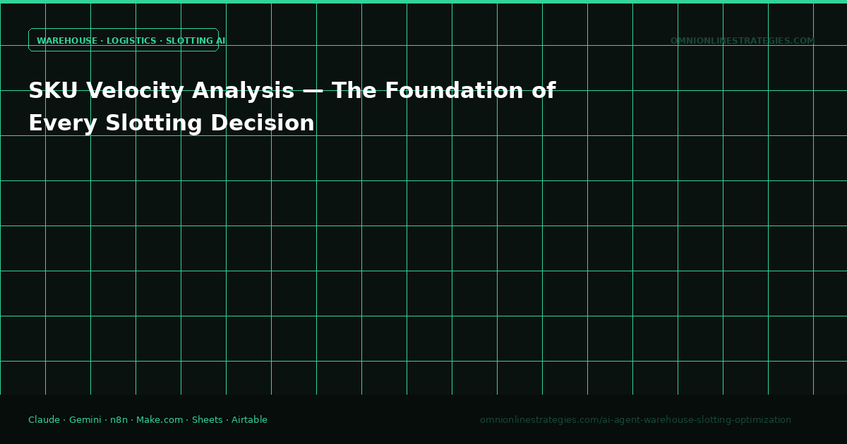 SKU Velocity Analysis — The Foundation of Every Slotting Decision