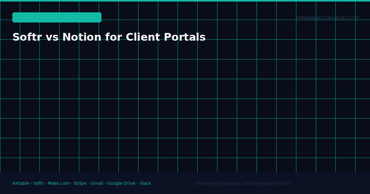 Softr vs Notion for Client Portals — Why They Serve Different Purposes