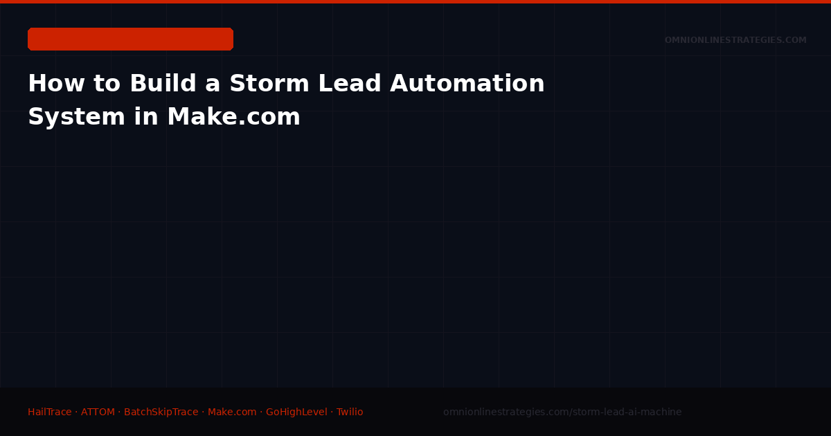 How to Build a Storm Lead Automation System in Make.com