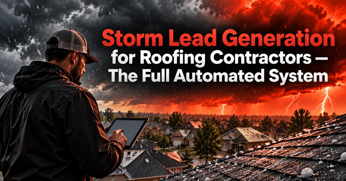 Storm Lead Generation for Roofing Contractors — The Full Automated System