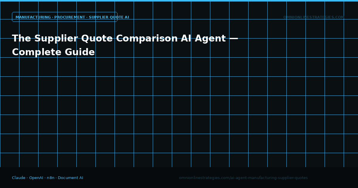 The Supplier Quote Comparison AI Agent — Complete Guide