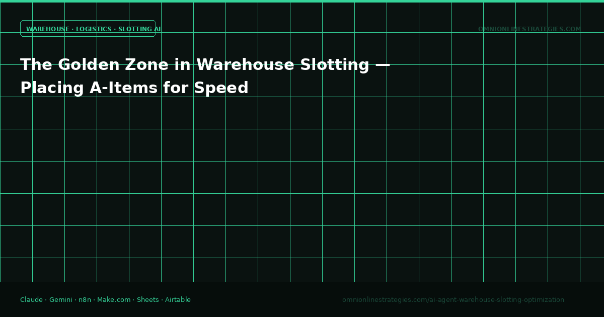 The Golden Zone in Warehouse Slotting — Placing A-Items for Speed