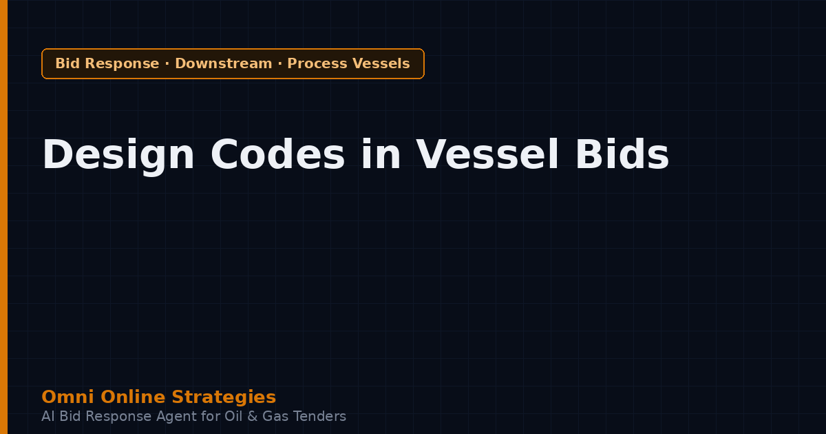ASME and PED Design Codes in Separator and Process Vessel Tenders