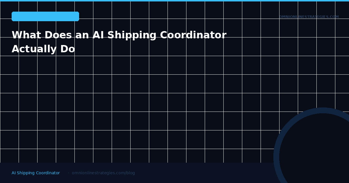 What Does an AI Shipping Coordinator Actually Do