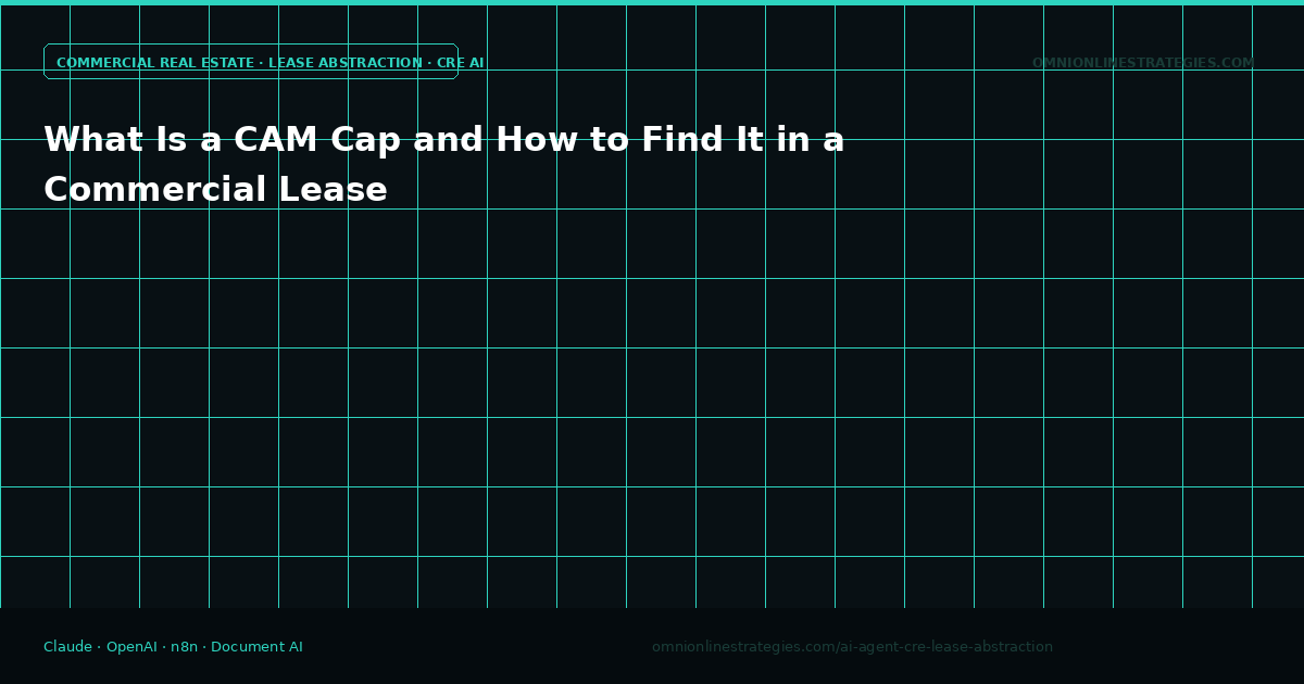 What Is a CAM Cap and How to Find It in a Commercial Lease