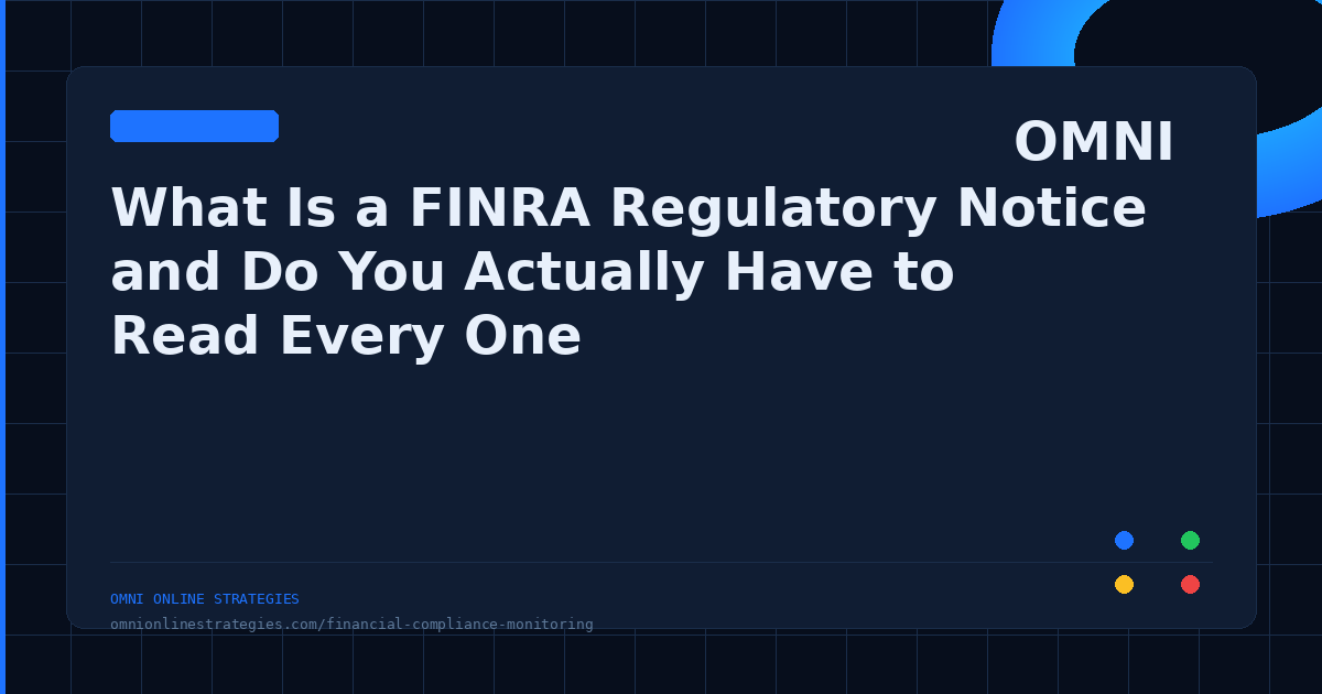 What Is a FINRA Regulatory Notice