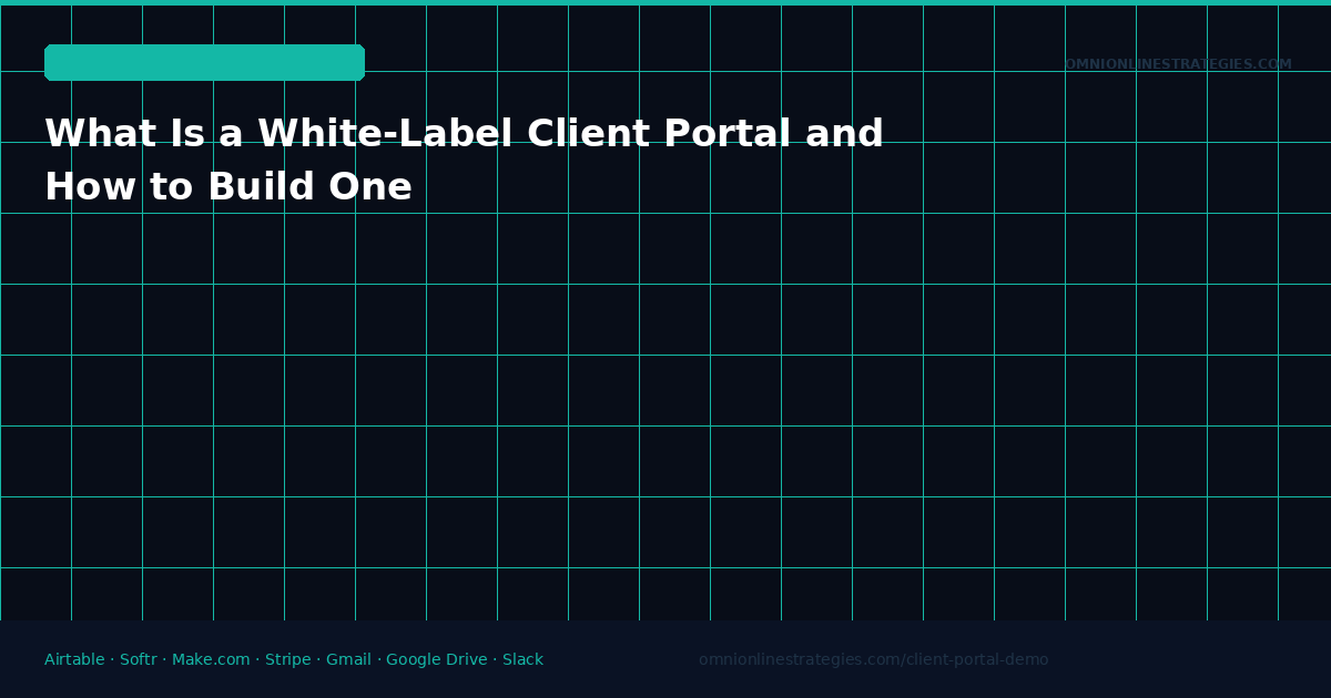 What Is a White-Label Client Portal and How to Build One Without Code