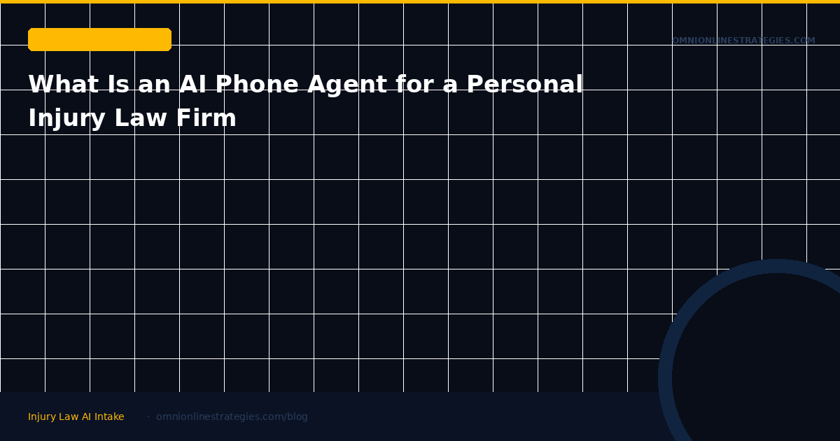 What Is an AI Phone Agent for a Personal Injury Law Firm