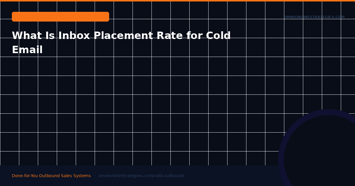 What Is Inbox Placement Rate for Cold Email and How to Measure It