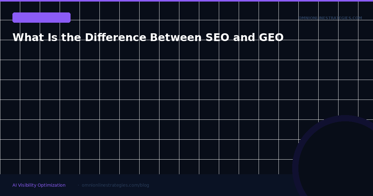 What Is the Difference Between SEO and GEO