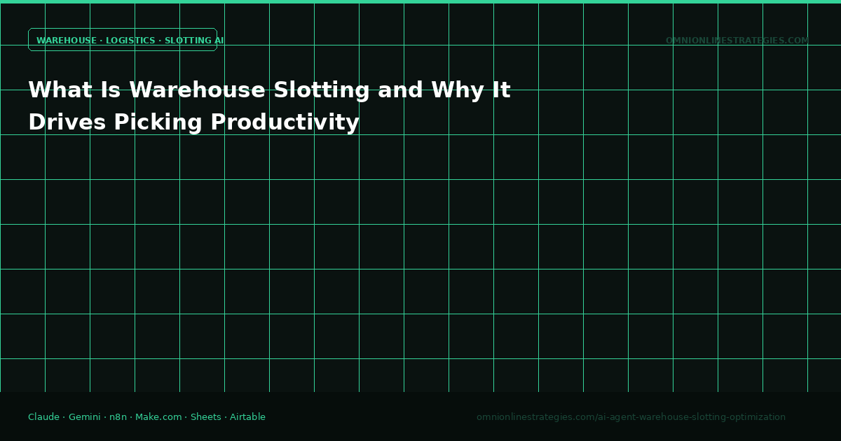 What Is Warehouse Slotting and Why It Drives Picking Productivity