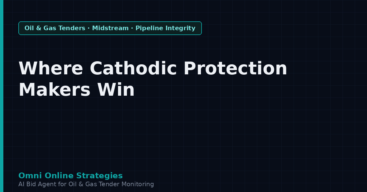 Where Cathodic Protection Makers Win Pipeline Contracts