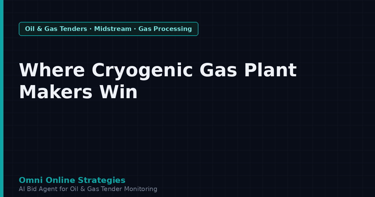 Where Cryogenic Gas Processing Plant Makers Win Contracts