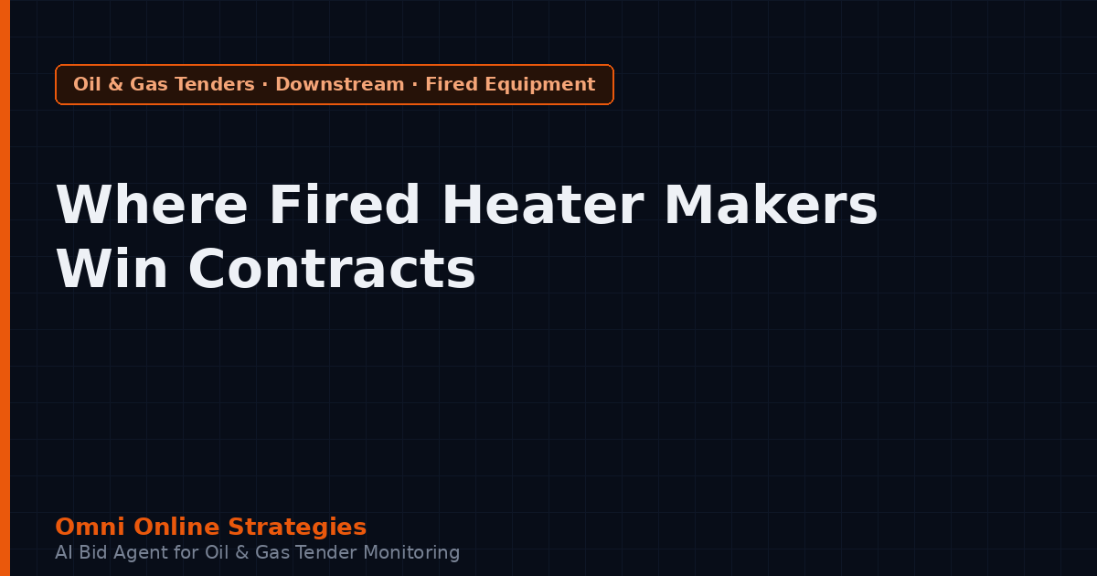 Where Fired Heater and Process Furnace Makers Win Refinery Contracts